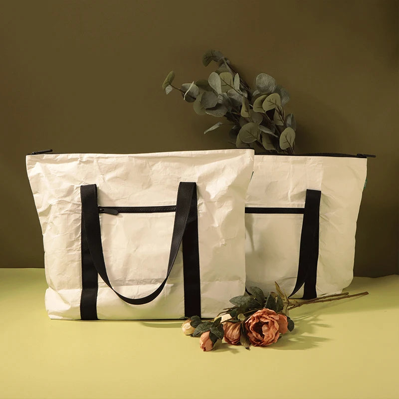 Environmental Fashion PU Coated DuPont Tyvek Material Durable Anti-Theft Modern Shoulder Bags