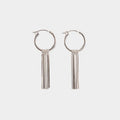 S925 Sterling Silver Tassel Hoop Earring Minimalist Ear Wire Delicate Designer Earrings Fashion Jewelry Earrings Women