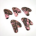 Huiying Bulk Rhodonite jasper Gem Guasha Tool With Heart Good for Health Heart Guastoneeart Guastone