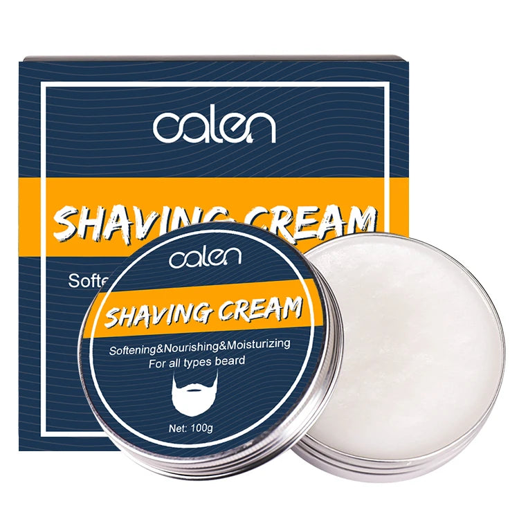 Small MOQ Organic Beard Shaving Gel Cream Private Label Softening Moisturizing Shave Cream for Men