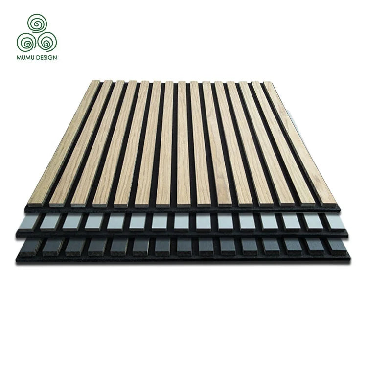 MUMU Economical and Practical Akoestische Ceiling Wood Wall Acupanel Akupanel Soundproof Acoustic Sound Slat Panel
