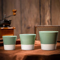 Japanese Style Retro Creative Ceramic Clay Coffee Cup Porcelain Espresso Mug Drinking Tea Cup for Office and Home for Gifts