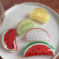 New Style Acrylic Fruit Ponytail Clip Personality Fashion Trend Fruit Watermelon Hair Claw