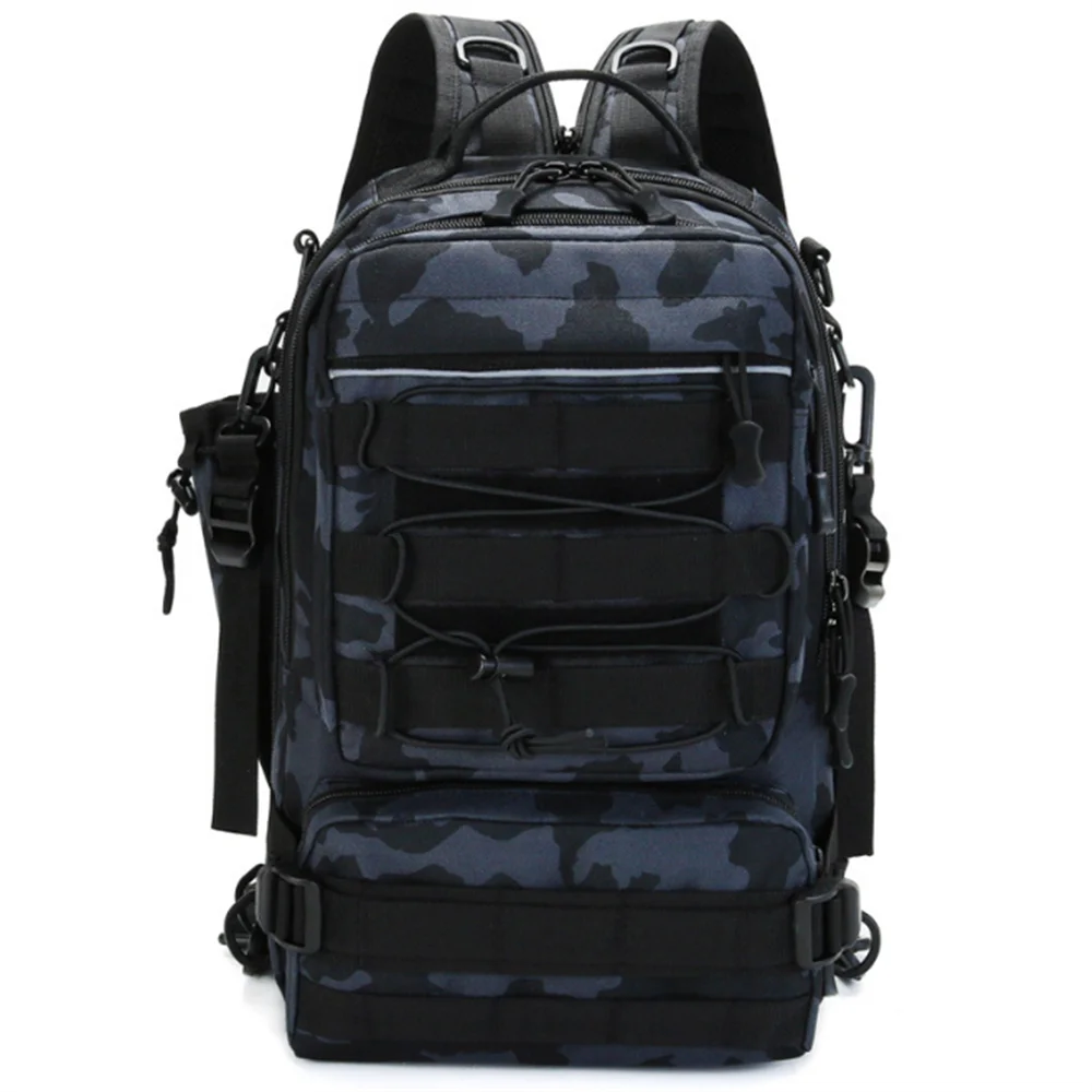 Men's Camouflage Tactical Molle Backpack Waterproof Polyester Fashion Style for Outdoor Travel Fishing Lure Storage
