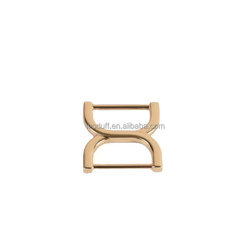 Ivoduff 25mm Metal Double D Ring Handbag Purse Accessories Belt Webbing Double D Ring Buckle
