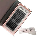 Wholesale 6-25mm 0.03mm0.05mm 0.07mm C CC D DD Curl Matte Black Eyelash Extensions Custom logo Russian Volume Lash Extension