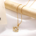 Titanium Steel Necklace Does Not Fade Collarbone Chain With Copper Pendant Accessories