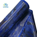 Blue Camouflage Carbon Fiber Fabric Camo Carbon Aramid Hybrid Cloth