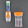 Home Wall Mounted Toothbrush Bolder Toothpaste Dispenser Toothbrush Suits with Toothbrush Holder