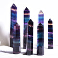 Natrual Fluorite Crystal Wand AAA Grade Hexagon Shaped Single Pointed Tumbled Stone for Home Decor Polished Technique