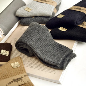 2024 New Heavy Soft Cozy Hiking Boot Merino Lambs Wool Socks Thermal Warm Super Thick Socks Men for Winter