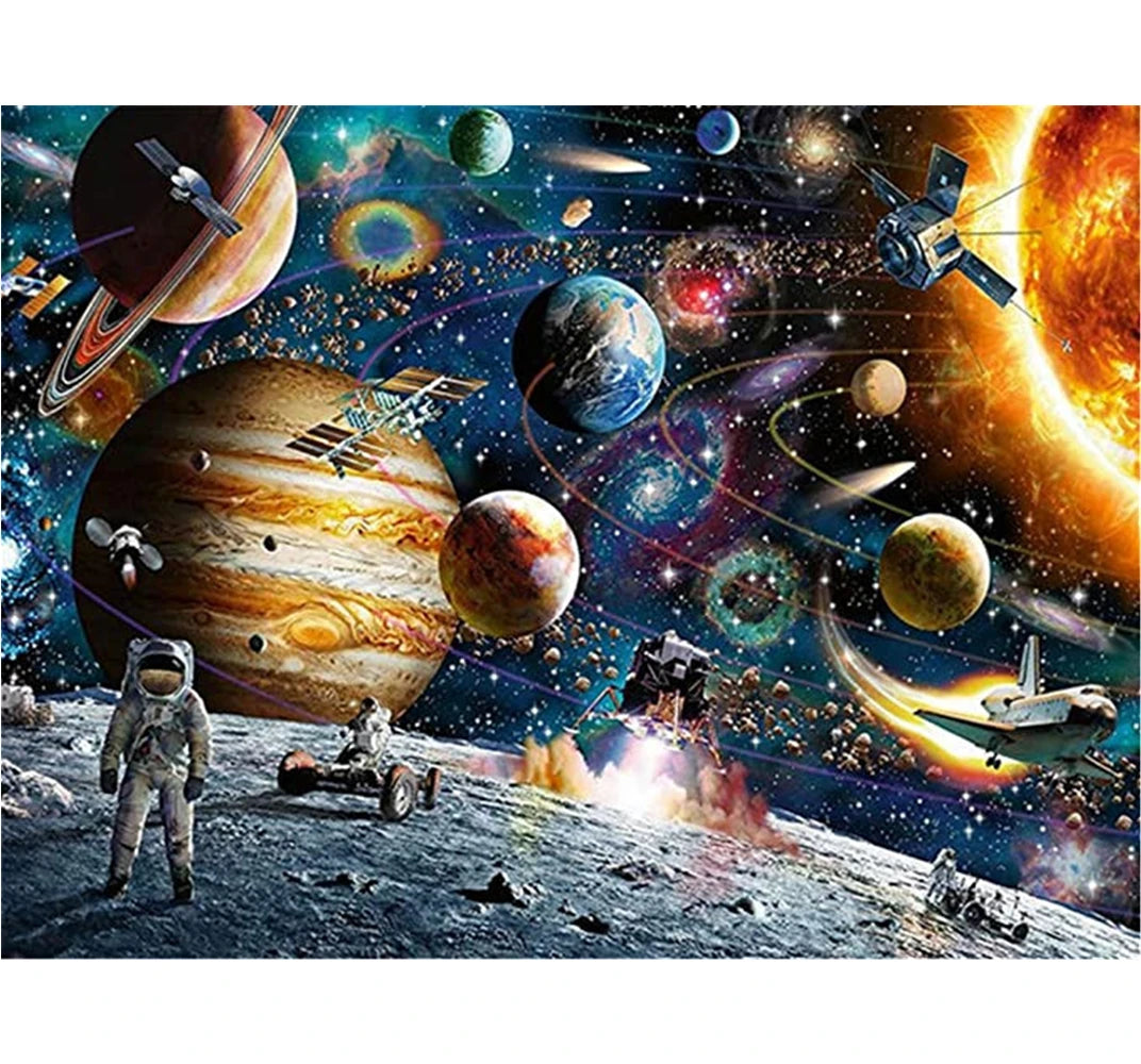 Starry Sky Diamond Embroidery Cross Stitch Kit Full Drill Landscape Mosaic Printed Diamond Art Rhinestones Gift
