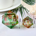 Shiny Liquid Core 33mm Large D20 Dice Set Dragon Eye DnD Game Dice 20 Sided Bulk Dice Resin Metal for Board Role-Playing Games