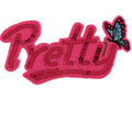 10pcs Sequins Applique Random Styles Love Embroidered Fabric Iron-on Sequin Letter Patches