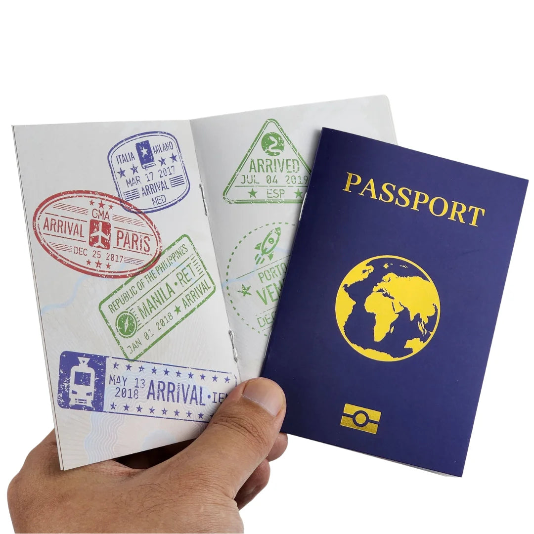 Custom Logo Paper Game Passport Book Printing Props Toy Children Passport Book for Kid Fun