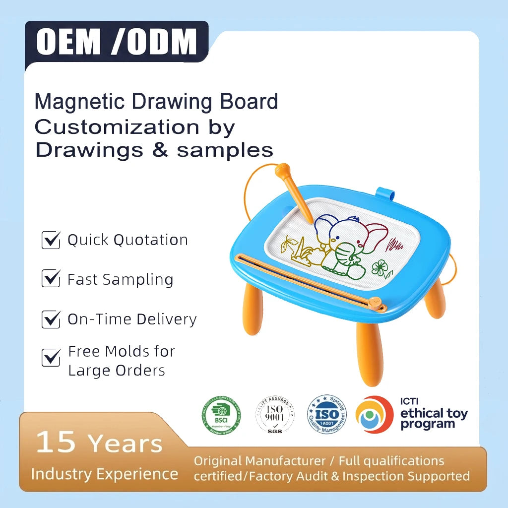 Christmas Day Gift Toddler Educational Learning Toy Arts and Crafts Toys Erasable Writing Board Animation Magnetic Drawing Board
