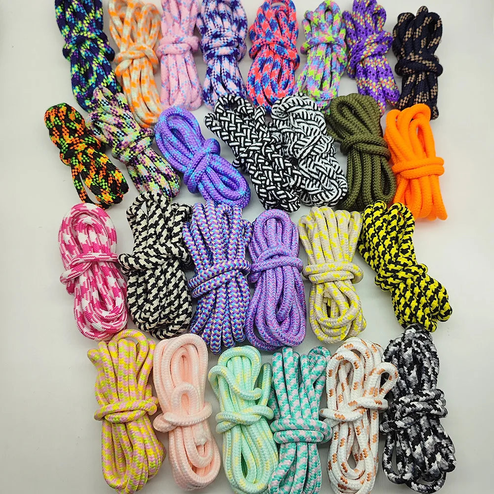 Wholesale 6mm Multi-Color 100% Polyester Cord for Handmade Drawstring Clothing Round Thread Cord for Clothing Findings