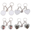 RubySub Metal I LOVE YOU Couple Keychains Sublimation Keychain Blanks for Valentine's Day