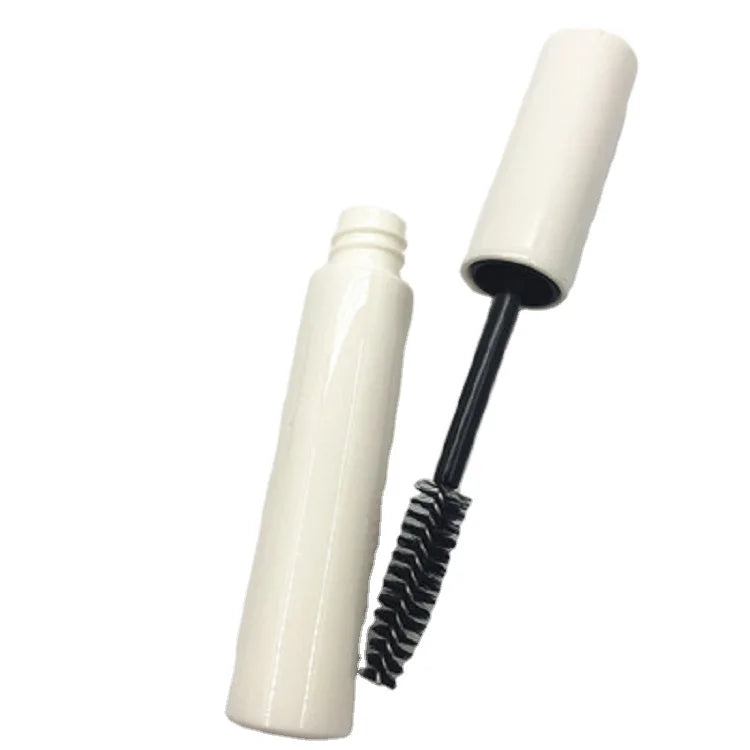 Empty 10ml Round White Cosmetic Bottles Eyeliner Mascara Eyelash Lip Gloss Packaging Tubes