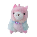 Cute Cartoon rainbow Llama Alpaca Plush Dolls Keychain Alpaca Stuffed Animals Sheep Llama Peluches Toy Plushie Alpaca Keychains