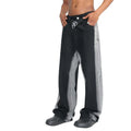 2024 New Arrivals Washed Jeans Men Side Stripe Design Men Designer Jeans Black Straight Leg Jeans for Man