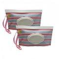 Custom Printed Zipper Top Stand-Up PEVA Travel Organizer Recyclable Plastic Wet Wipe Package Household Use Baby Wet Wipes Pouch