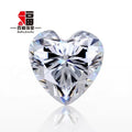 Baifu Jewelry  Top Quality VVS DEF Loose White Heart Moissanite Diamonds