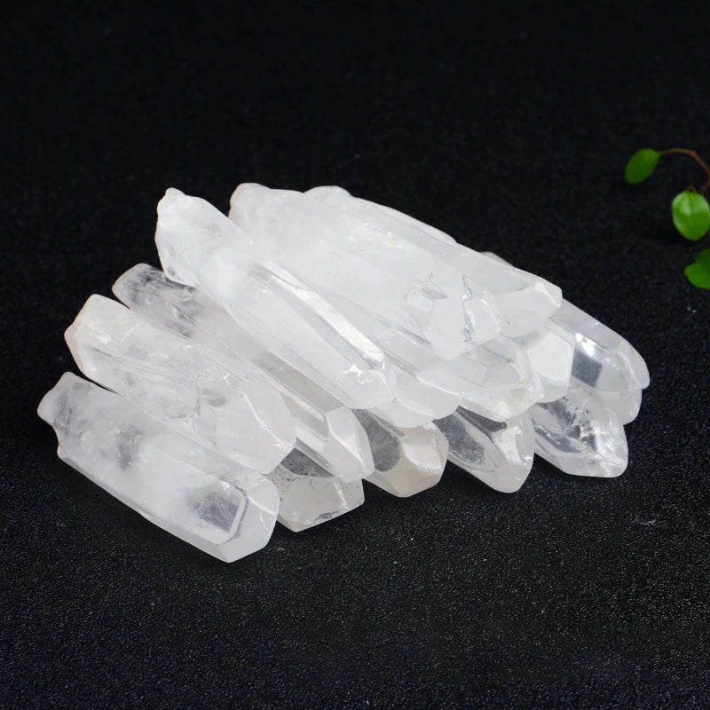 Natural Polished White Quartz Crystal Point Clear Terminated Eco-Friendly Healing Stones Craft 3-5cm/5-8cm