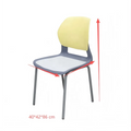 Modern Plastic Seat School Office Chair Training Classroom Student Stackable Chair