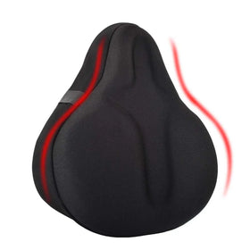 MTB Saddle Cover Thickened Silicone Cushion Comfortable Gym Bike Saddle Cover Bicycle Parts Gel Polyester