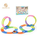 Educational Fun Kids 360 Degree Flexible Magic Lighting Rail Race Play Set Toy Car Track
