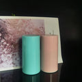 Wholesale Cute  30ml 50ml 100ml 120ml pink Blue Colorful Round Lotion Biodegradable Airless Pump Bottles for Cosmetic Packaging