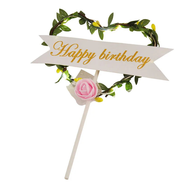 Cake Decorative New Color Printer Acrylic Happy Birthday Cake Top Party Cake Top Decorative
