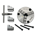 SANOU Brand 3 Jaw Self Centering Chuck 100mm Front Mount Mini Lathe Chuck K11-100F Manual Scroll Chuck Price for Mini Lathe
