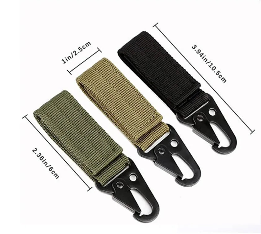 Multi-Function New Clasp Nylon Webbing Metal Buckle Hanging Bagpack Carabiner Backpack Strap Buckle