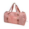 RTS Pink Travel Duffel Bag Sports Tote Gym Bag Shoulder Weekender Overnight Bag for Women