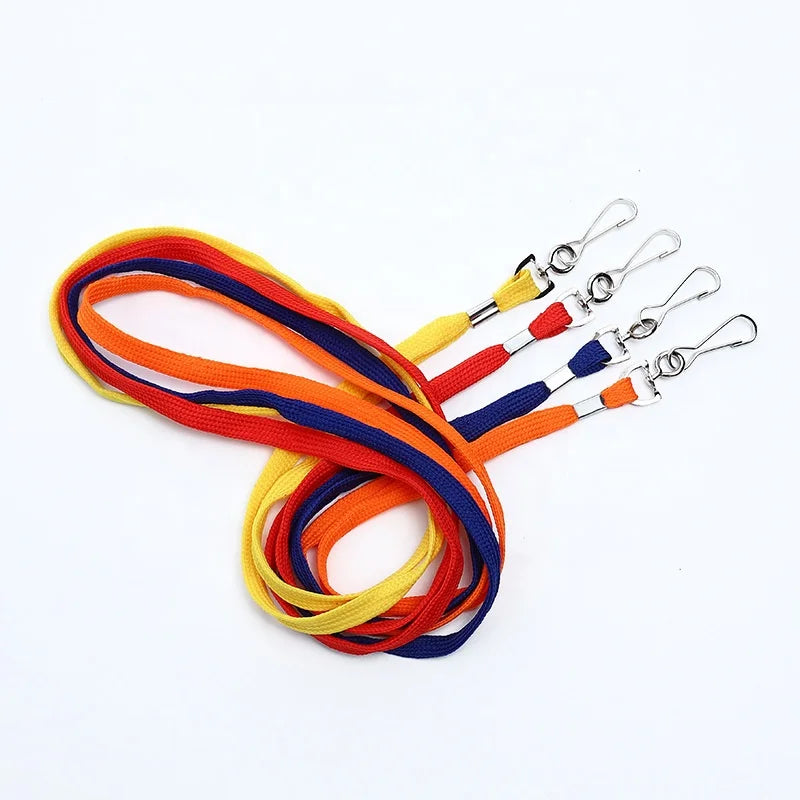 Neck Lanyard Office Nylon Strap Lanyards for ID Badges Holders Key Kids ID Name Badge Keys Strings Cell Phone USB Rope Whistles
