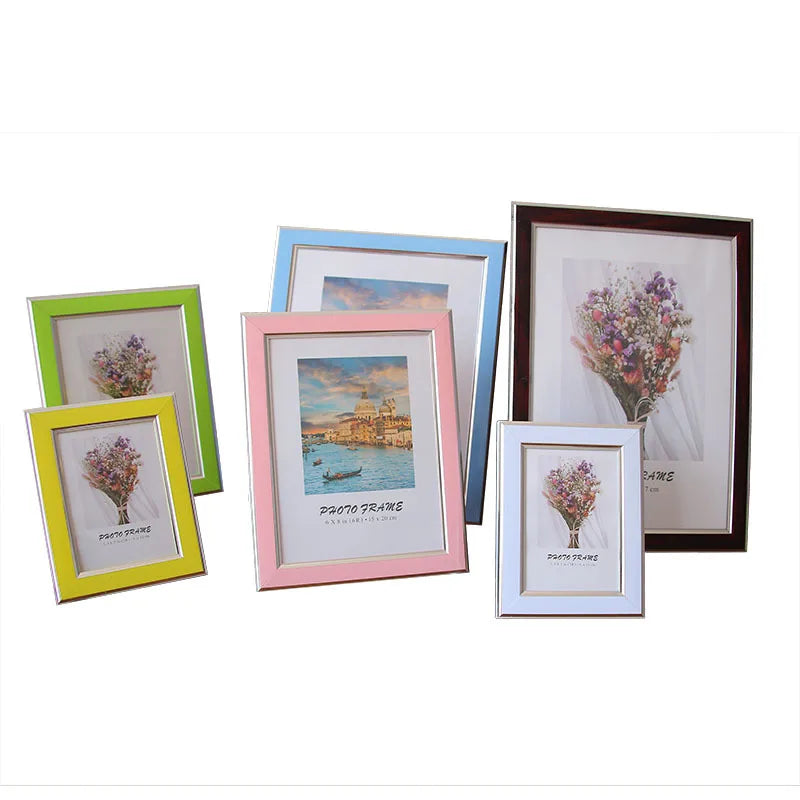 A4 5 6 7 8 16 Inch Wholesale Plastic Material PVC Picture Photo Frame Digital Photo Frame Home Wedding Decor Painting Frames