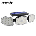 3 Head LED Solar Outdoor Light Motion Sensor Light Control Waterproof Wall Lamp Country House Garden Courtyard Street Lights
