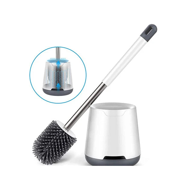 Toilet Brush Holder New Style Bowl Brush Cleaner for Bathroom With Holder Toilet Brush Silicone