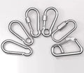 Rectangular Round Zinc Finish Carbon Steel Carabiner Buckle Spring Clasp General Industry Snap Hook for Keychain