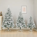 PVC Simulation Snow Falling Shopping Mall Window Decoration Christmas White Plush Christmas Tree