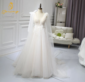 S0146T Customize White African Spegetti Strap Mermaid Cap Sleeve Crystal Beading Vintage Plus Size Wedding Dress