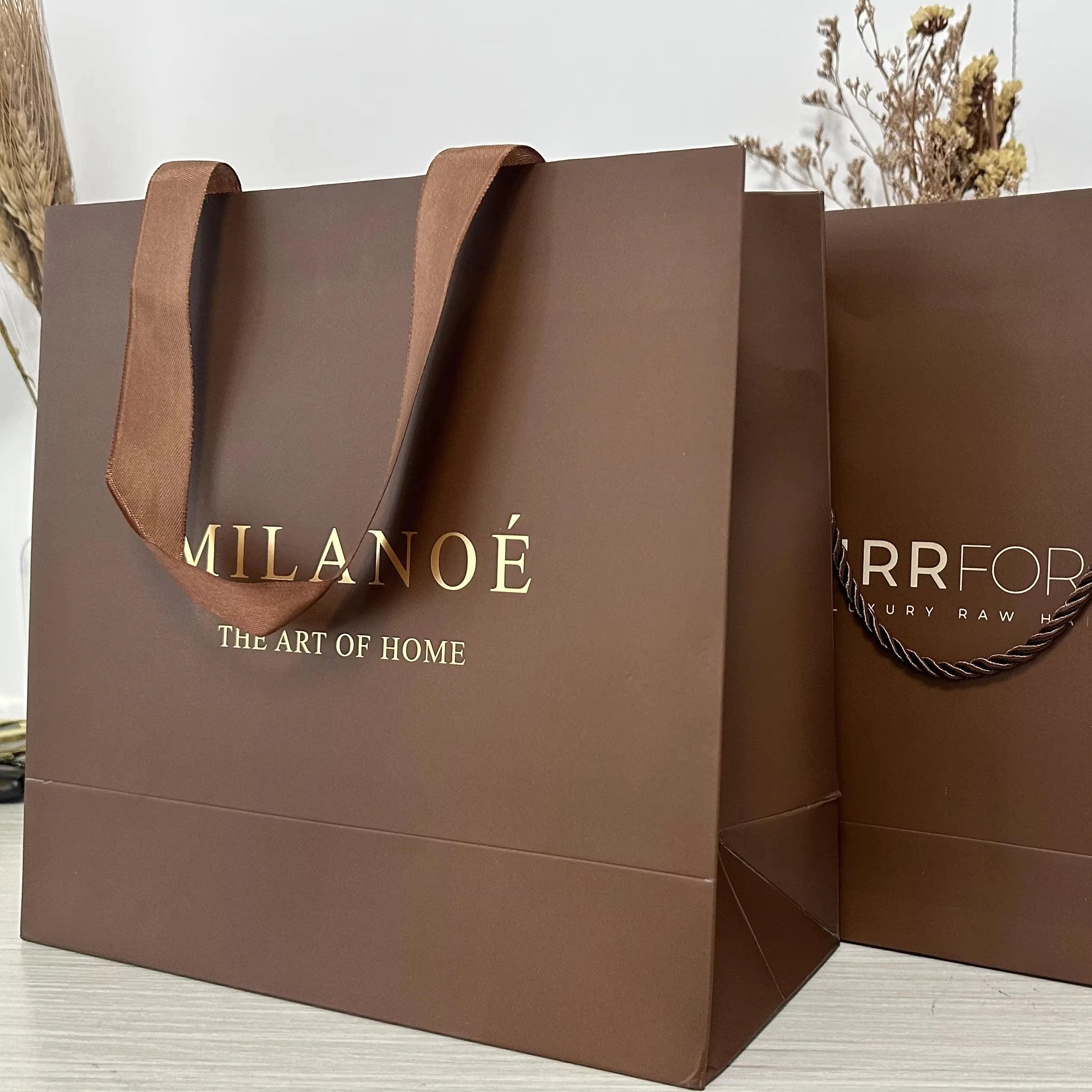 Christmas Pattern Kraft Paper Bag With Handle Pattern Gift Packaging Bag Customization Gift and Clothing Shopping Bag