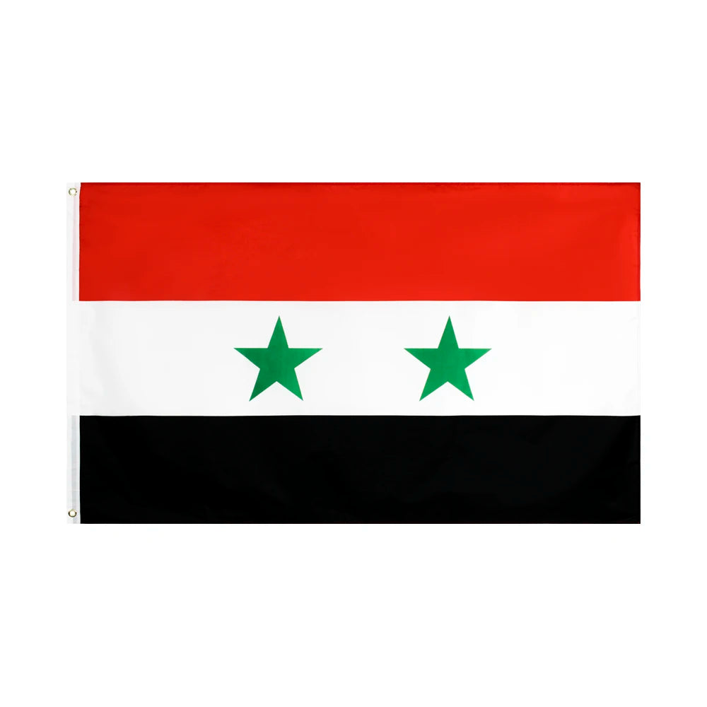 Ready to Ship 100% Polyester 3x5ft Stock Printed SY Syrian Syria Flag