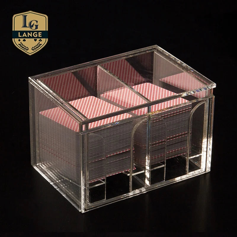 Casino Discard Holder 2 Sides Playing Card Baccarat Games Discard Holder