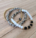 Fashion Jewelry Bracelet Natural Leopard Pattern Stone Waterproof Stainless Steel Beaded Bracelet Custom Jewelry Wholesale