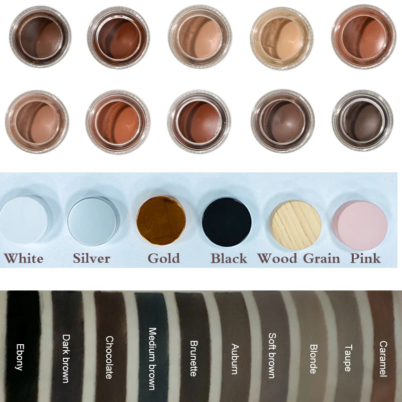 Waterproof Eyebrow Gel Eyebrow Pomade Custom Package Private Label Freeze Vegan Eyebrow Gel