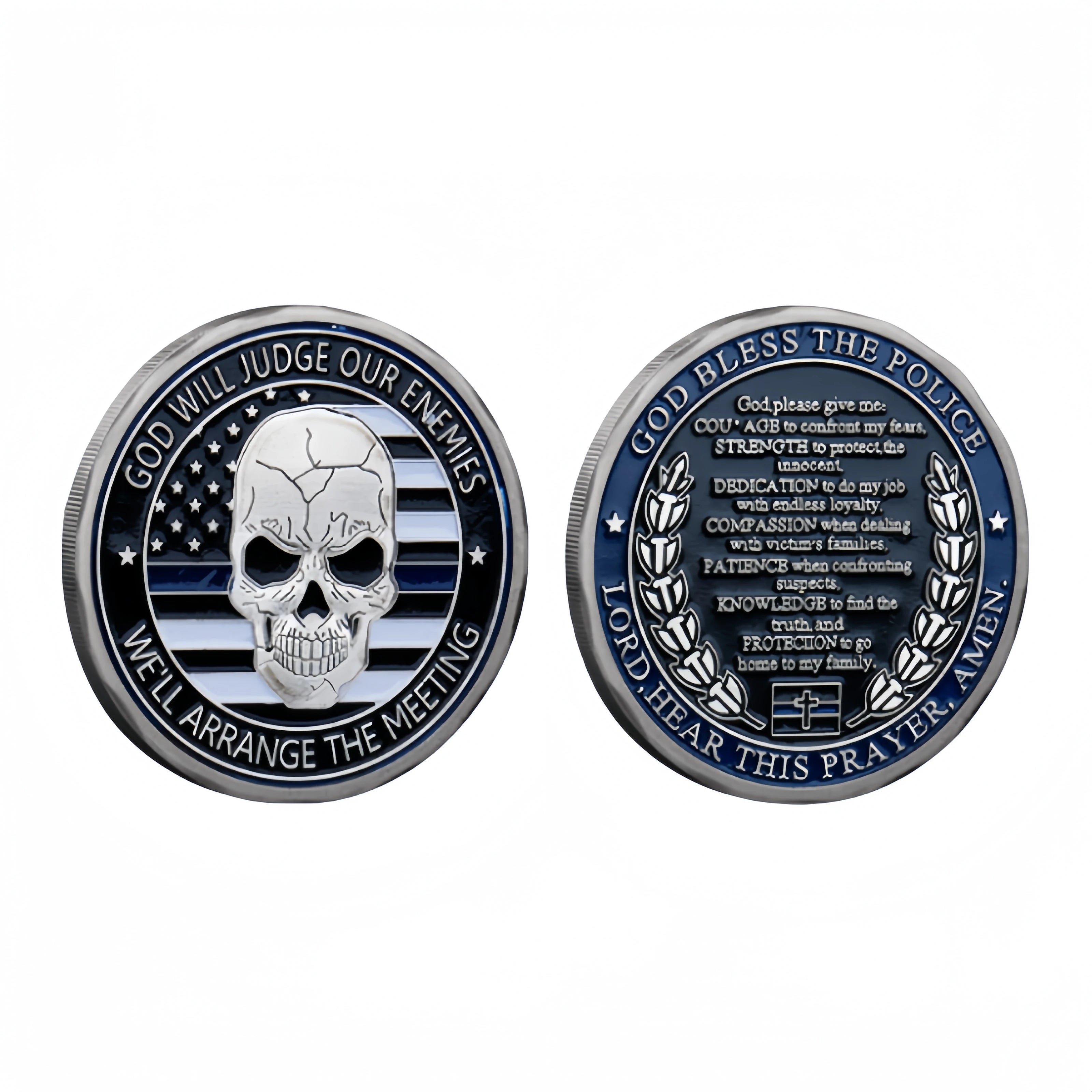 Custom Logo Metal Crafts 2D Die Stamping Warrior Coins