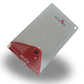 Metal Mirror Laser Etching Stainless Steel Business Cards Custom Luxury Silver Mirror Finish Effect Metal Card